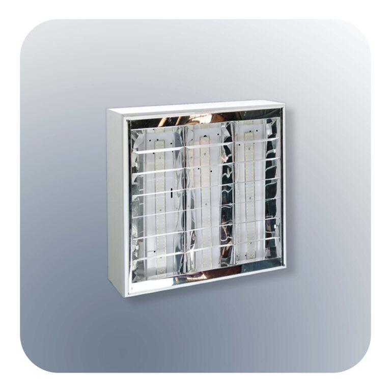 إنارة شبكية LED سطحية 3×16 واط – كود 296