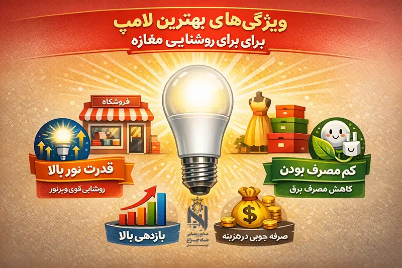 ویژگی های بهترین لامپ برای روشنایی مغازه