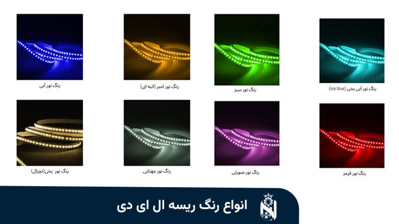 رنگ ریسه نواری LED