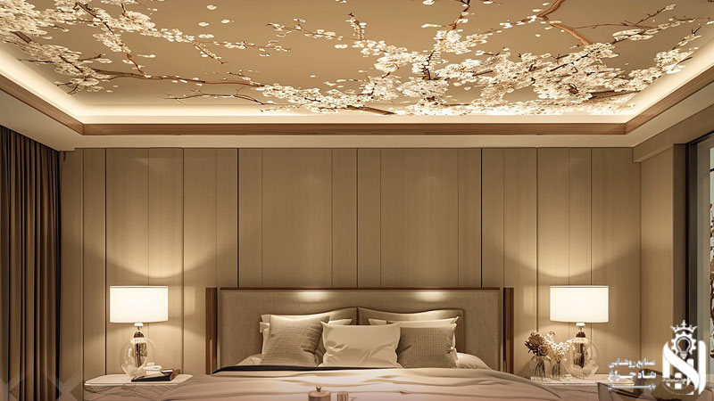 نوار LED برای نورپردازی مخفی سقف اتاق خواب