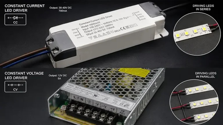 درايفر LED: الفرق بين التيار الثابت والجهد الثابت