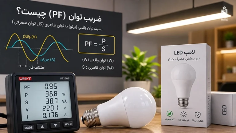 معامل القدرة PF في إنارة LED: ما القيمة المناسبة ولماذا؟